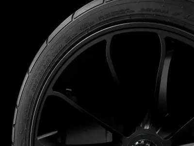 Yokohama Advan Neova AD08 R Dusty and New 3D model