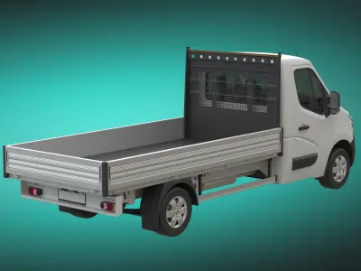 Renault Master Flatbed FWD 2015 L3H1 3D model