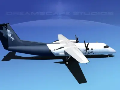 DeHavilland DHC-8-Q300 Star Charters 3D model