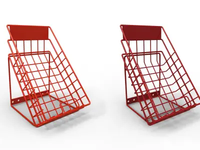 Wire Basket Free low-poly 3D model