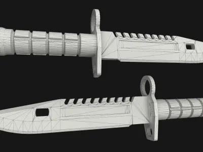 Knives Pack Low-poly 3D model