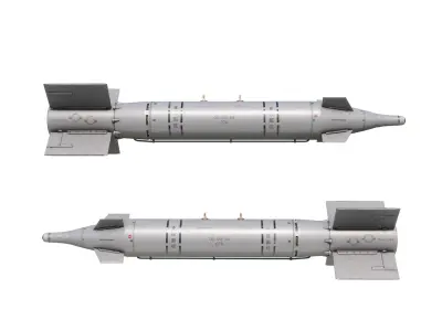 Chinese GB-1 GB1 TG-500 500KG class Laser-Guided bomb Low-poly 3D model