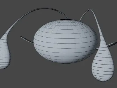 Pokemon Chinchou and Shiny Version rigged Low-poly 3D model