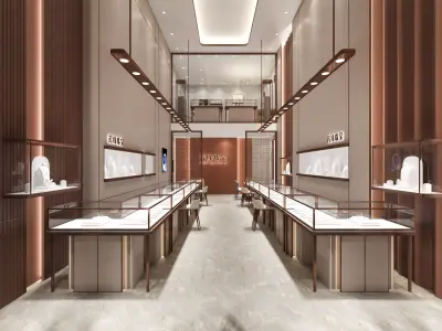 jewelry store Low-poly 3D model