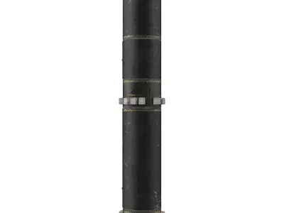 R-39 ICBM ballistic missile 3D model