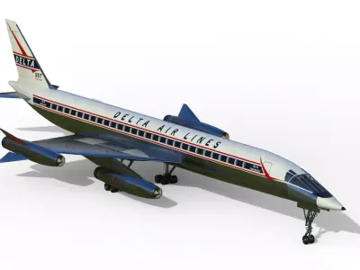 Convair 58-9 SST 3D model