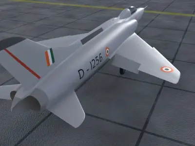 HAL HF-24 Marut 3D model