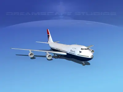 Boeing 747-100 British Airways 1 3D model