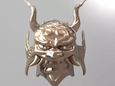 War God Baroque Mask 1 3D model