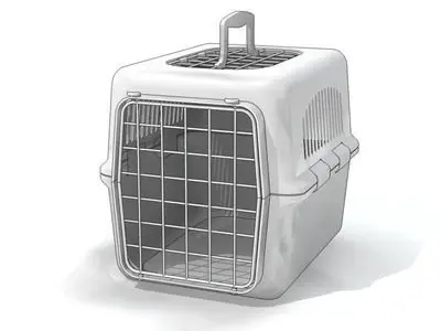 pet cage 01 3D model