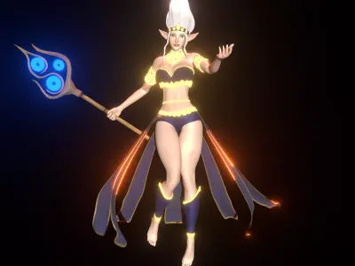 Stylized 3D Character Model Low-poly 3D model