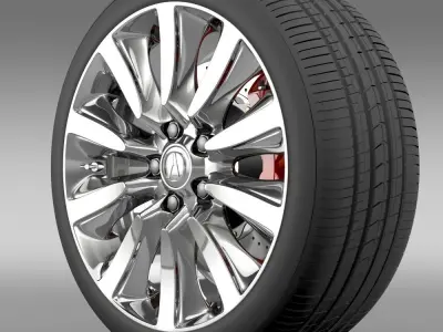 Acura RLX Sport Hybrid wheel 3D model