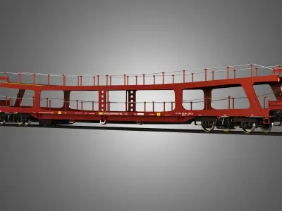 Car Carrier Wagon 3D model