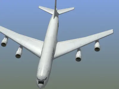 E-8 Joint STARS Low-poly 3D model