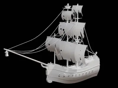 Pirate Ship Model 3D model