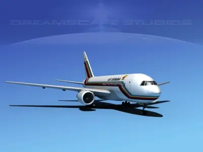 Boeing 767-200ER Air Zimbabwe 3D model
