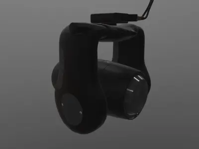 Trakkabeam A800 Searchlight Low-poly 3D model