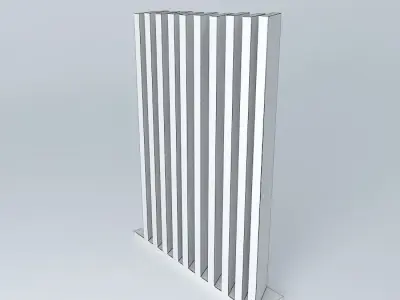 Wooden multiple panel beam Free 3D model