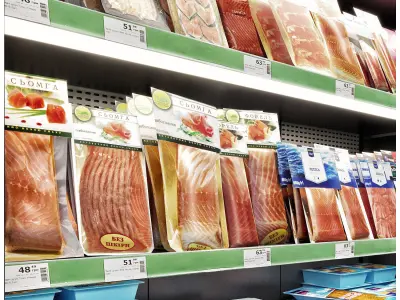 Market refrigerators 3D model