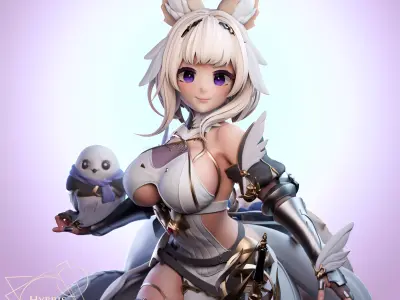 Misono Hibiki from Sirius Project Commercial Package 3D print model