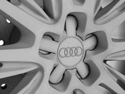 Audi A8 Wheel 3D model