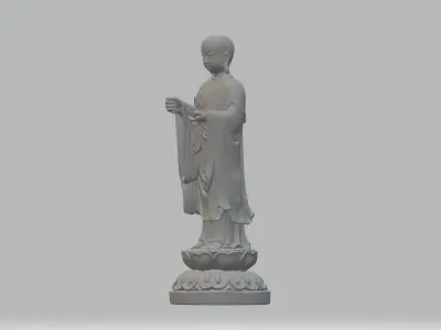 Ksitigarbha Bodhisattva Buddha Statue 3D print model