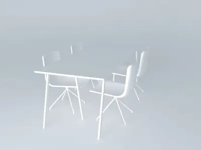 Chairs and table Free 3D model purchase