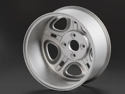 Toyota Corolla Bigbody Rims Low-poly 3D model