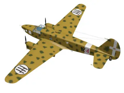 Caproni Ca309 Ghibli 3D model