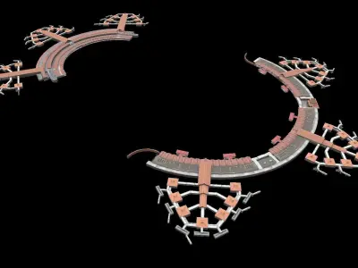 airport internasional sukarto hatta indonesian country Low-poly 3D model