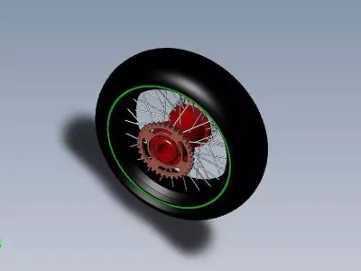 Spoke Wheel 3D model