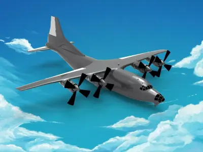  Shaanxi Y-8 3D model