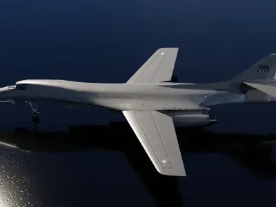 Rockwell B-1 Lancer Low-poly 3D model