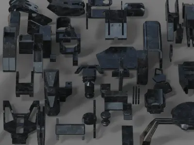 Kitbash VOL6 minipack hard surface  3D model