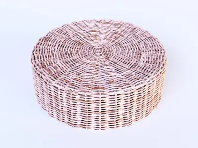 Rattan Patio Coffee Table 3D model
