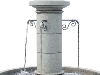 Campania - Avignon Fountain 3D model