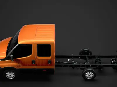 Iveco Daily Crew Cab L3 Chassis 2019 3D model