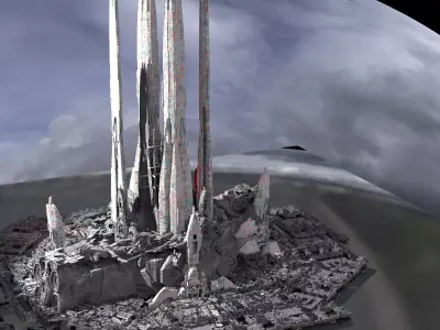 Star Base System towers 3D model