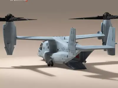 V-22 Osprey US Marines 3D model