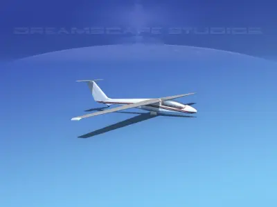 SZD-36 Cobra Glider V14 3D model