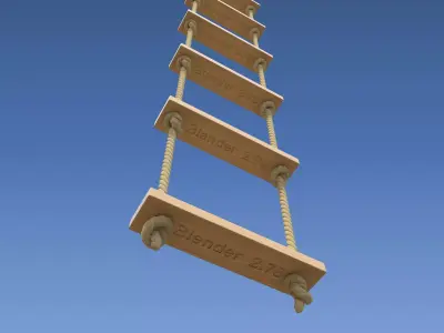 Rope Ladder 3D model buy