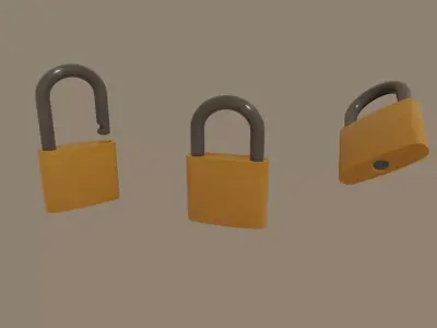 Padlock 3D model