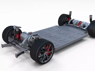 2020 Tesla Roadster 3 Motor Chassis 3D model