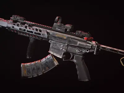 STRIKER  Low-poly 3D model