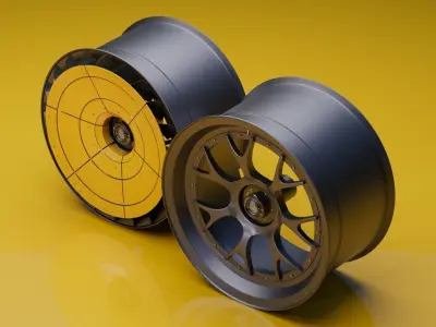T32 Turbofan rim Low-poly 3D model