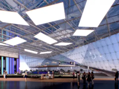 Shopping Mall 03 Low-poly 3D model