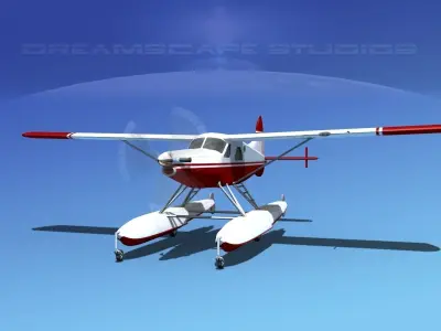 DeHavilland DHC-2 Turbo Beaver  V17 3D model