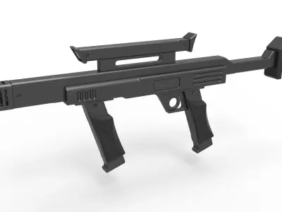 Security blaster rifle from the movie Lost in space 1998 3D model