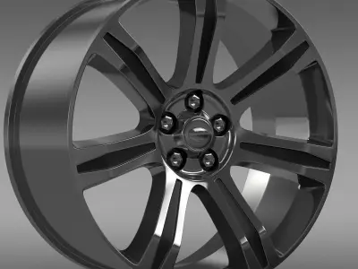 RangeRover Autobiography black rim 3D model
