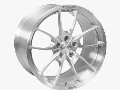 Carroll Shelby Wheel Company CS21 Forged Wheel Brushed Aluminum 3D model